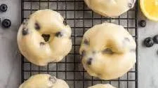Baked Lemon Blueberry Doughnuts