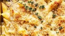 Baked Pasta Primavera with Cream Cheese Alfredo