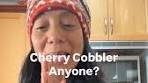 Baking a Delicious Cherry Cobbler with Honey and Maple Syrup