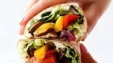 Balsamic Grilled Veggie Wrap with Hummus and Goat Cheese (Vegetarian)