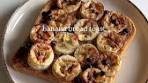 banana bread toast ingredients — a slice of bread almond ...