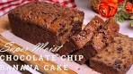 Banana Cake Recipe | Chocolate Chips Banana Bread ...