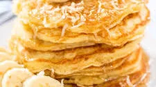 Banana Pancakes with Shredded Coconut