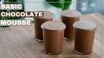 Basic Chocolate Mousse | Fast & Easy Ganache Based Mousse