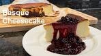 Basque Cheesecake w/ Blueberry Compote