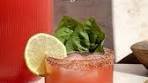 Batched Watermelon Basil Margaritas; serves approx. 8-10 ...