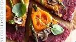 Beetroot Crust Pizza With Sunflower Seed Paté from the ...