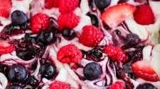 Berry Swirl Frozen Yogurt Bark