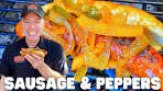 BEST way to make SAUSAGE PEPPERS and ONIONS ...