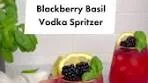 Blackberry Basil Vodka Spritzer ✨ #vodkacocktail #cocktail ...