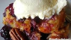 Blackberry Peach Dump Cake