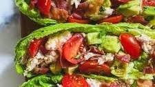 BLTA Chicken Salad Lettuce Wraps