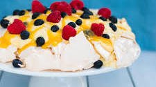 Blueberry and Lemon Curd Pavlova