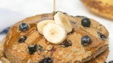 Blueberry Banana Oatmeal Pancakes for One (Gluten-Free & Dairy-Free)