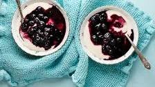 Blueberry Compote with Honeyed Yogurt