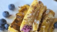Blueberry Cream Cheese French Toast Roll Ups