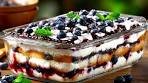 Blueberry Tiramisu without an oven in 10 minutes