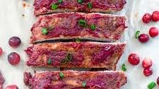 Bourbon Cranberry Baby Back Ribs