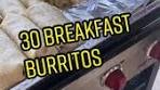 Breakfast Burritos for 30! #breakfast #burrito #eggs #bacon ...