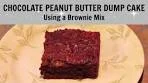 BROWNIE PEANUT BUTTER DUMP CAKE Using Brownie ...