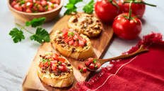 BRUSCHETTA WITH CHORIZO