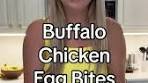 Buffalo Chicken Egg Bites Recipe Preheat oven to 300F Fill a ...
