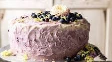 Bursting Blueberry Lemon Layer Cake.