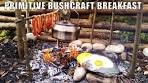 Bushcraft Bacon & Eggs - Primitive Cooking