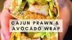 Cajun Prawn and Avocado Wrap Recipe