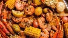 Cajun Seafood Boil with Garlic Butter Sauce