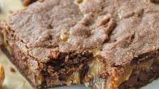 Cake Mix Caramel Brownies
