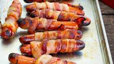Campfire Bacon Wrapped Hot Dogs