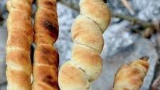 Campfire bread on a stick