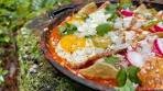 campfire TURKEY CHILAQUILES | quiet cast iron cooking in ...