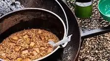 Camping Dutch Oven Maple-Cinnamon Baked Oatmeal