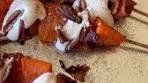 Candied Sweet Potato and Bacon Skewers Recipe