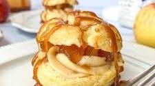 Caramel Apple Cream Puffs