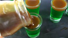 Caramel Apple Jello Shots