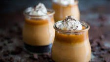 Caramel Pudding Parfaits with Salted Caramel Sauce