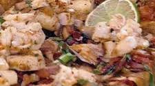 Caribbean Bruschetta with Shrimp and Scallops