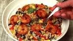 Caribbean Shrimp Quinoa Salad : r/GifRecipes
