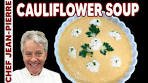 Cauliflower and Cheddar Cheese Bisque | Chef Jean-Pierre