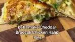 Cheddar Broccoli Chicken Hand Pies Recipe
