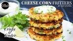 Cheese Corn Fritters | Corn Fritters Recipe | Cheesy Crispy ...