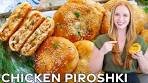 Cheesy Bacon & Cheese Chicken Piroshki Recipe | Baked ...