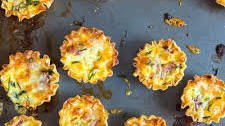 Cheesy Bacon Mini Quiche Recipe