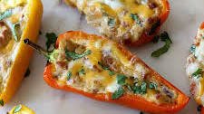 Cheesy Bacon Stuffed Mini Peppers