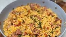 Cheesy Campfire Rice