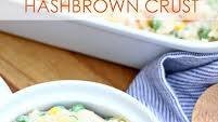 Cheesy Chicken Pot Pie with Hashbrown Crust