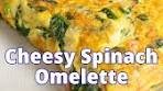 Cheesy Spinach Omelette #maplekitchen #omelette #omelet ...